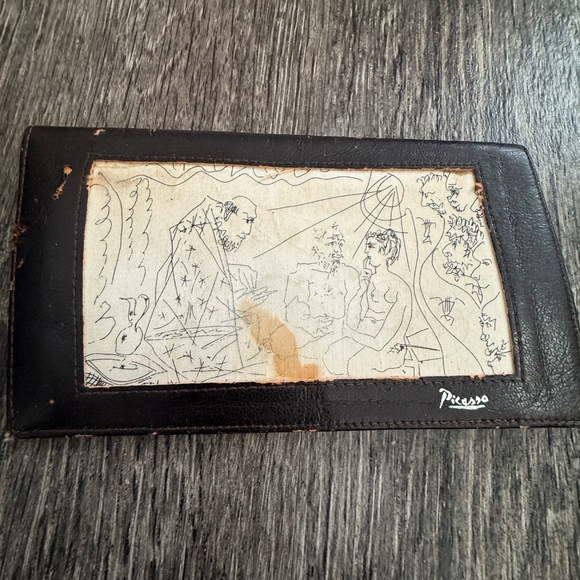 Vintage 1979 Picasso Spadem Leather Eyeglass Holder Made in Italy - Picture 2 of 4